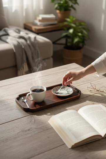 Wooden 30X13 cm Presentation Plate