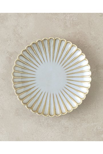 Fiore New Bone China Pasta Plate Gray