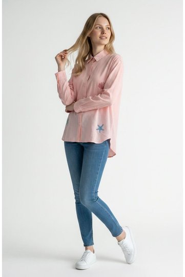 Women's Sea Star Embroidered Summer Shirt