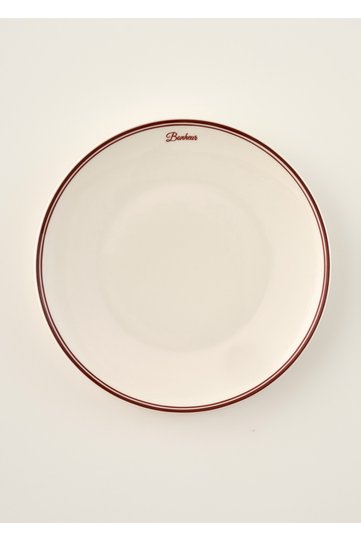 Bonheur Porcelain Serving Plate Claret Red (28 cm)