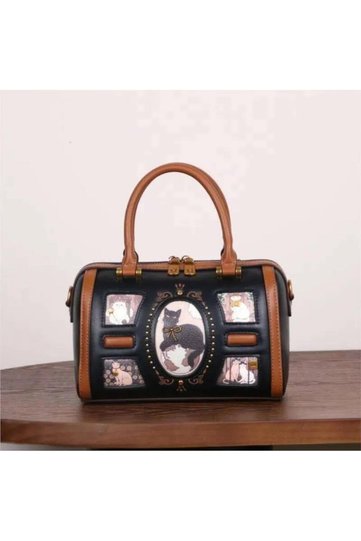 C2520 Imported Premium Kitten Printed Speedy Bag