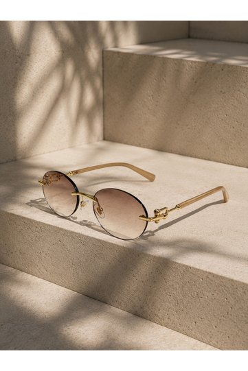 Unisex Premium Toffy Sunglasses Uv400 Brown