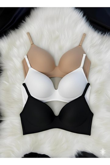 Women's Lotus (PADDED) Non-wired Shaping 3-Pack Bra Set