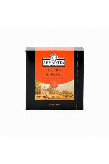 Ahmed Tea Extra Special Bigben Bergamot Flavored 100-Pack Shaking Tea Bags