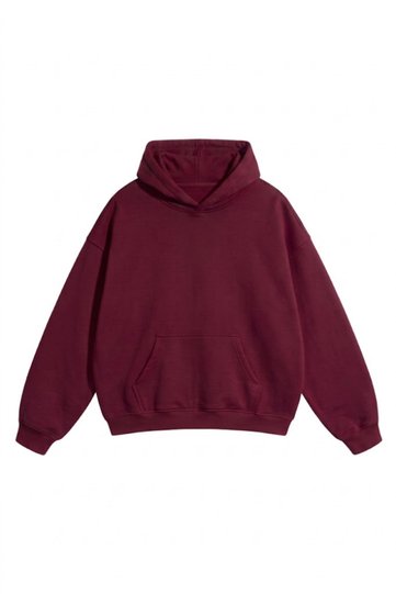 Unisex Men'S/Women's Oversize Cotton Hooded Sweatshirt