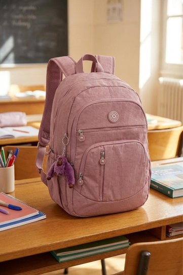 My Polo 8665 Klinkır School Bag Backpack Daily Trip Sports Travel Vacation Gülkurusu