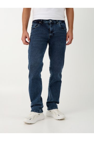 Regular Fit Light Navy Blue Stretch Fabric Jeans