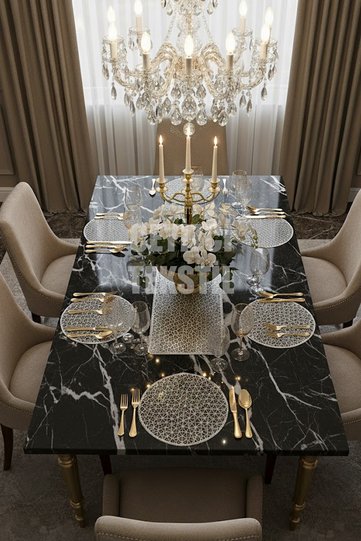 Placemat, 1 Table Runner 6 Placemat Dining Set, Tablecloth Set, Serving Presentation Set