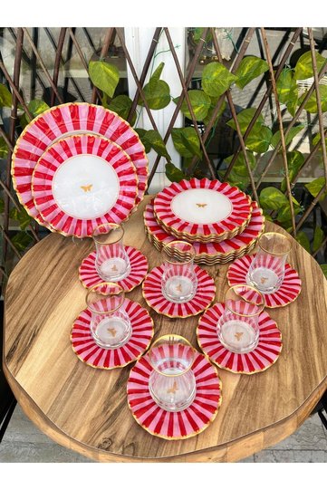 24 Pcs Pink Butterfly