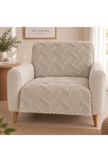 Single Sofa Cover 110X175 cm |   3-Seat Sofa Seat Cover |   Chenille Jacquard Non-Slip Washable Sofa Throw Sofa Bed Cover