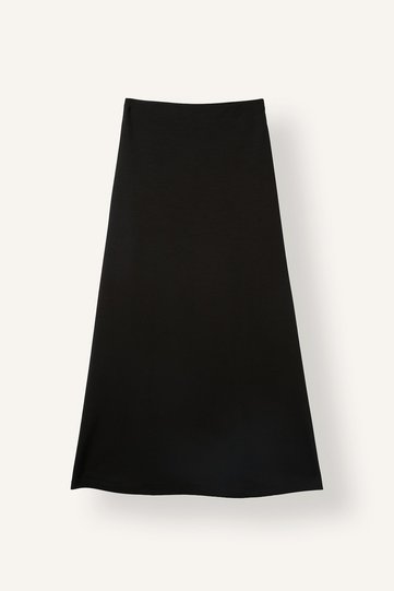 Elastic Waist A-Line Maxi Skirt I2166Ax26Au