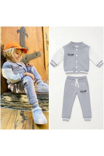 Laciel Paris College Jacket Top and Bottom Set