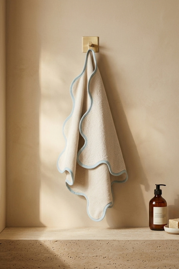 Waven 100% Cotton Wavy Ribbed Towel 50X100 cm