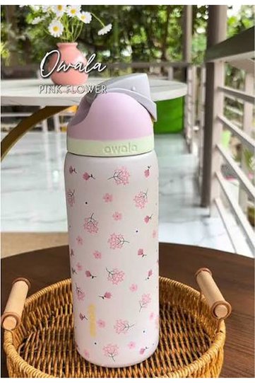 Insulated Stainless Steel Water Bottle with Straw, 32oz – Double-Wall, BPA-Free