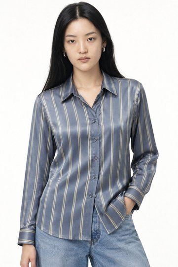 Mixray Women's Striped Shirt