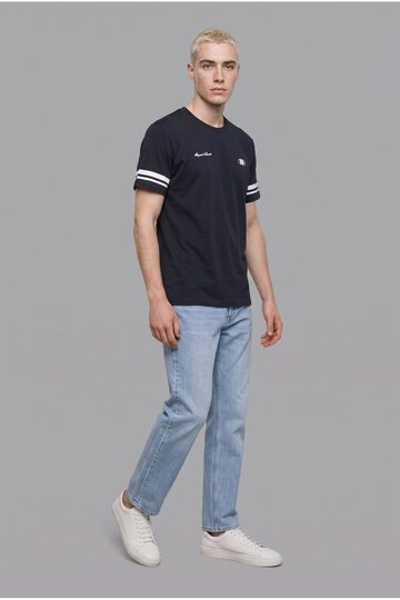 100% Cotton Regular Fit Large Size Printed Short Sleeve T-Shirt H1157Ax26Sm