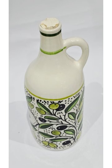 Handmade ceramic oil pitcher