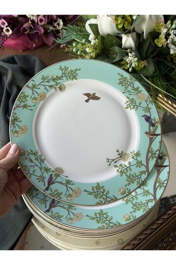 Porcelain Serving Plate Set of 6 26cm Secret Garden