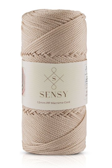 1.5 Mm - 100 gr Polyester Macrame Rope Milk Brown 150 M Polyester Macrame Rope Suppla Rope And Bag Rope