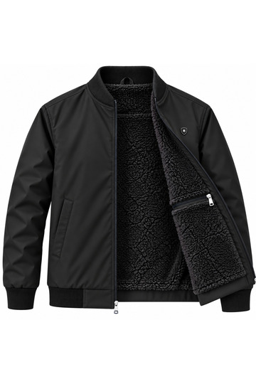 Men's (Haki̇m Yaka) Bondet Fabric Plush Detailed Inside, Water and Wind Resistant Winter Coat Jacket = Choose Size 1 Smaller...