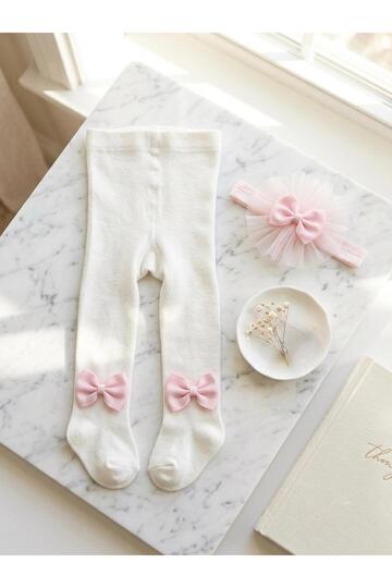Banadana Pantyhose Set of 2 Baby Girl & Child Cotton Solid Color Pantyhose Newborn Hospital Release Mevlütlük