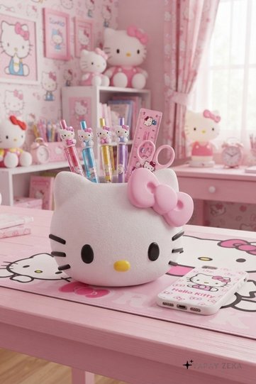 Large Size Pen Holder and Desktop Makeup Brush Organizer 15 Cm.