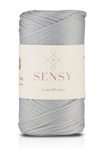 3 Mm - 250 gr Polyester Macrame Thread Light Gray 120 M Polyester Macrame Thread Suppla Rope And Bag Thread