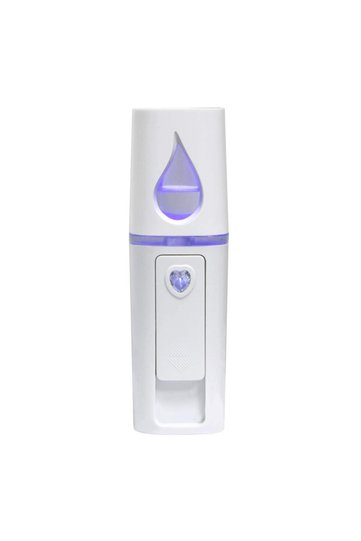 white Nano Facial Steamer Mist Spray Eyelash Extensions Cleaning Pores Water Moisturizing Hydrating