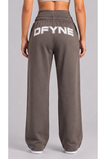Regular Women's Black Wide Leg Oversize Sweatpants