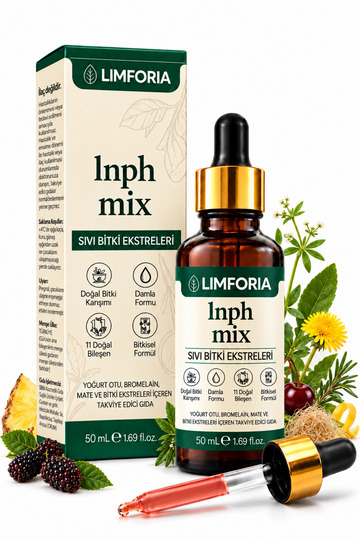Lnph Mix Bitkisel Damla & Yoğurt Otu, Bromelain ve Mate Yaprağı İçeren Takviye Edici Gıda 50 ML