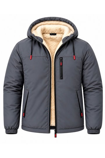 Plush Inside Men's Coat