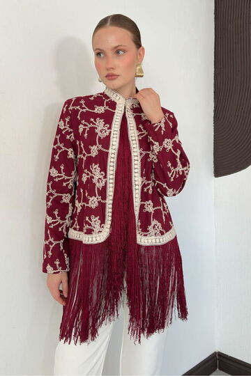 Women's Embroidered Tassel Jacket