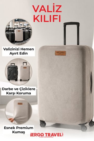Suitcase Suitcase Protection Case Velvet Case - Gray |   Ergo Travel