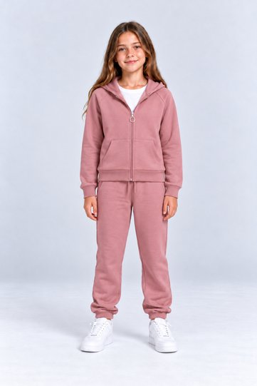 Girls - Boys Basic Zippered School Tracksuit Set Ak0785
