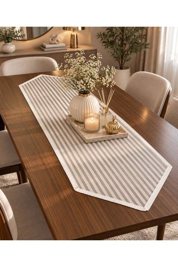 Striped Runner Table Cover