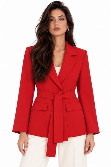 Red Belted Jacket