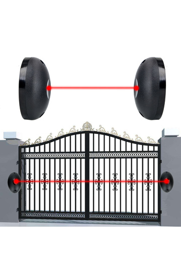 black For Gates Doors Windows External Positioning Alarm Single Beam Infrared Radiation Sensor Barri