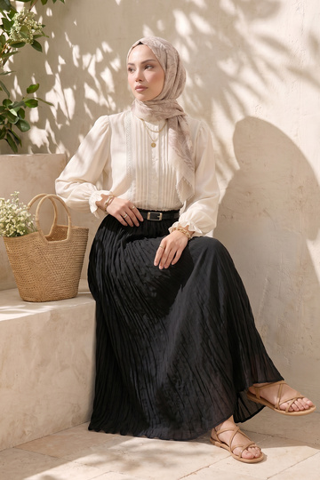 Lined Skirt 260148 - Black