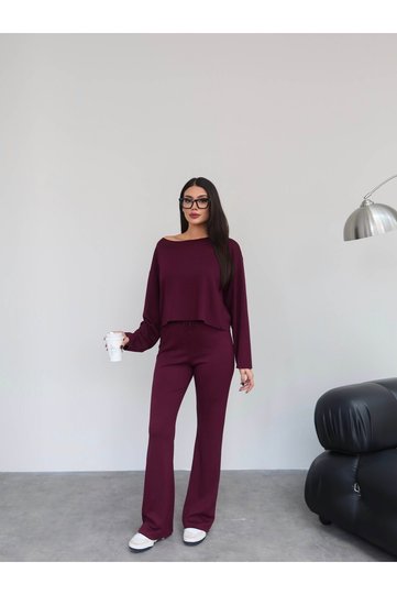 Kayak Neck Modal Tracksuit Set