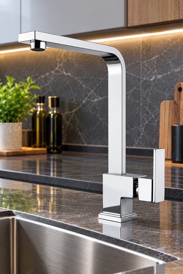 Kiev Square Model Open Close Kitchen Sink Faucet