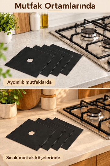 4-pack Stove Cover | Stove Protector Paper Every Home Needs Stove Cleaning Pad