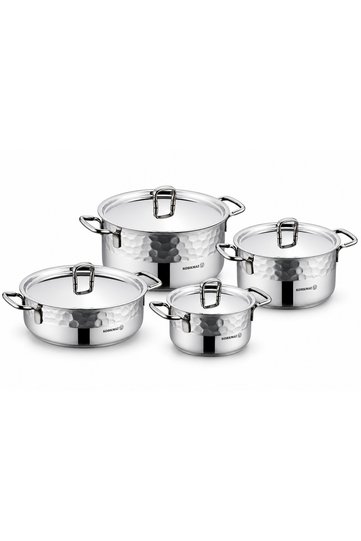 Erna Stainless steel Inox Cookware Set. 8 Piece. / A1963-1