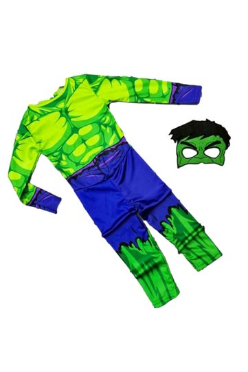 Hulk Kids Costume - Green Giant Hulk Man Kids Costume
