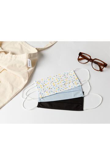 Yellow-Blue Cool Chic Cotton Mask - 9.5x18 cm