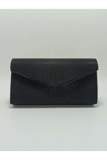 Women's Black Silvery Evening Dress Bag