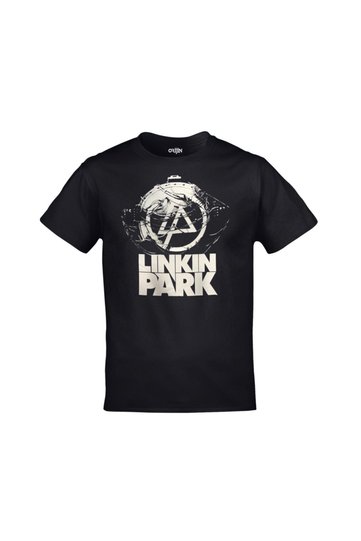 Unisex Black Linkin Park Logo Printed T-shirt