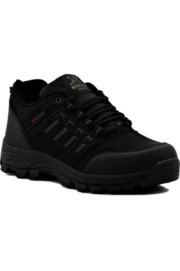 Men's Black Trekking Short Boots Cold Resistant Large Size (45-46-47)