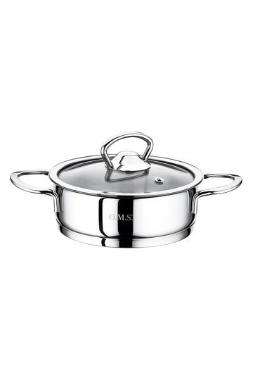 2008-s 2 Pieces Stainless Steel 12x5 Cm 0,50 Liter Mini Saucepan