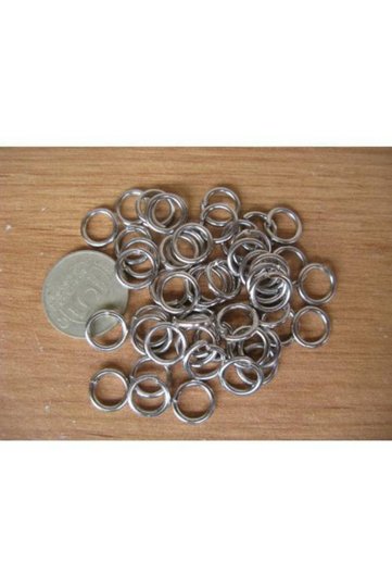 1000Pcs Small Metal Silver Color Jewelry Ring Material Earring Necklace Clip Hook 8mm