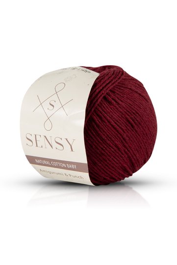 Premium Amigurumi Yarn Punch Baby Soft Cotton 50 gr Knitting Yarn Claret Red